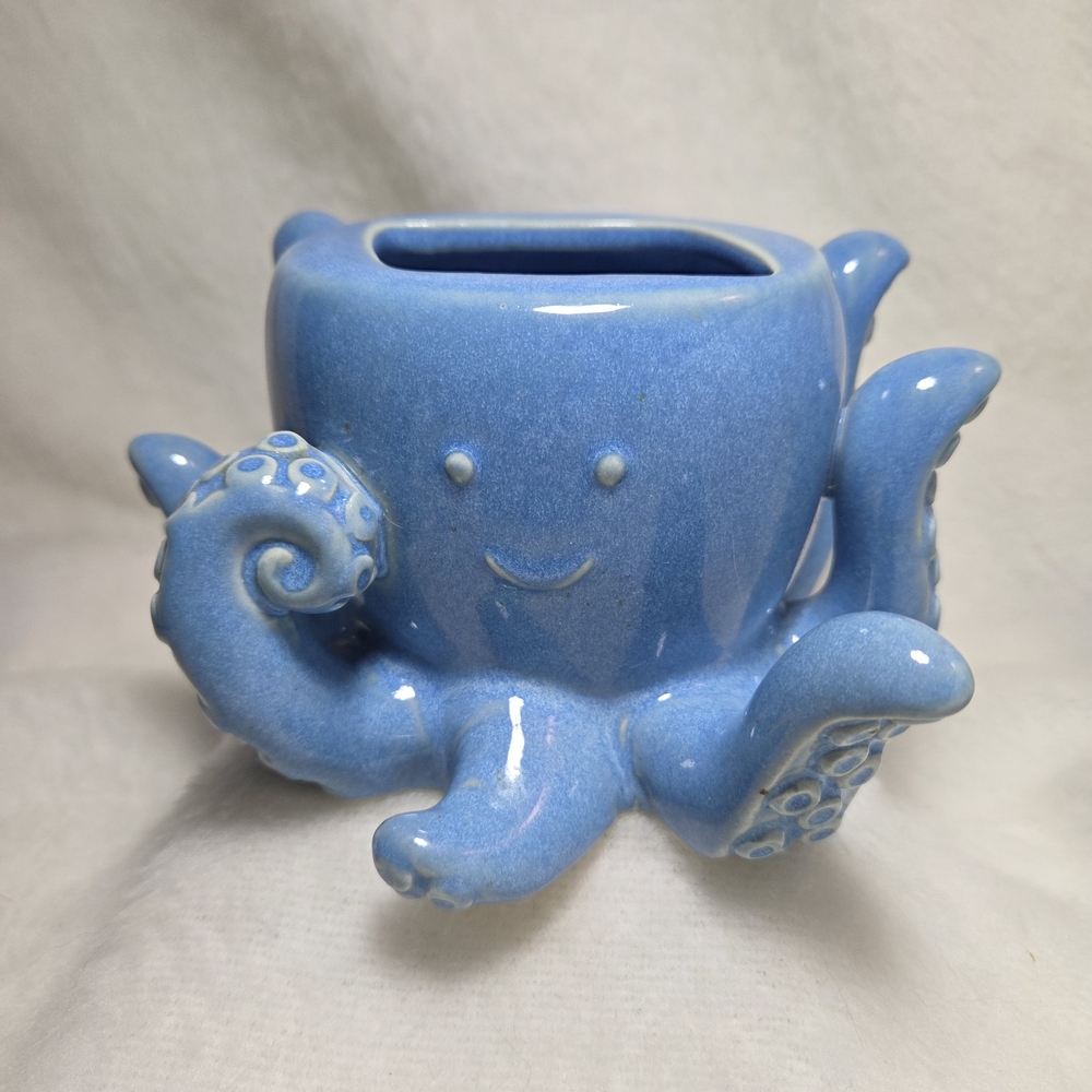 Light Blue Octopus Ceramic Foaming Soap Holder from Bath & Body Works